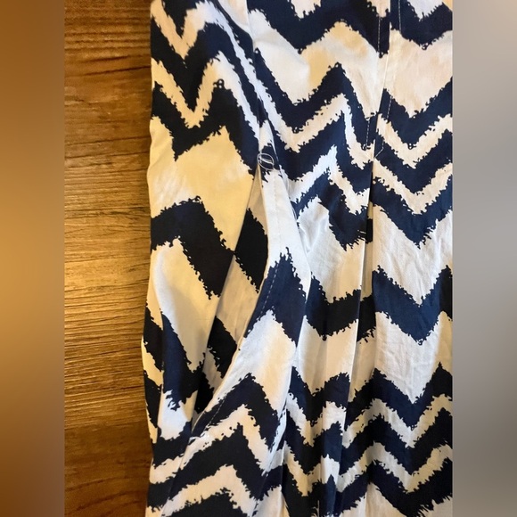 JONES STUDIO Dress Womens Sleeveless size 14‎  Zigzag Stripes C13 - Picture 3 of 7